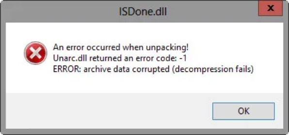 ISDonedll錯誤提示