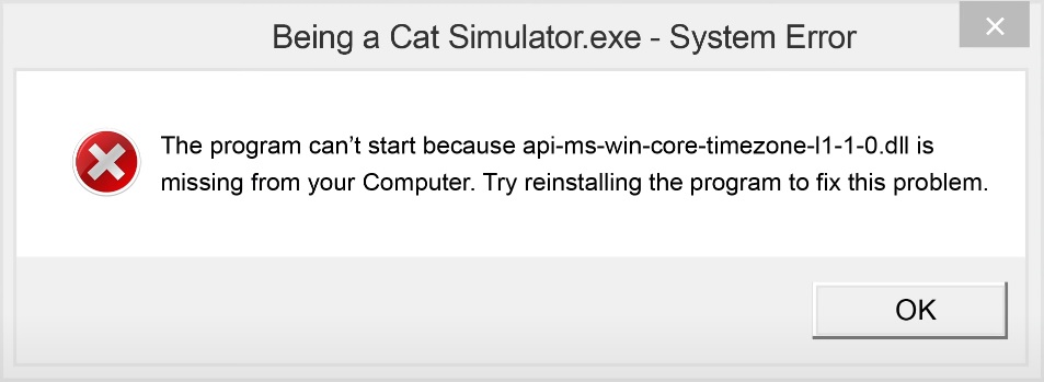 api-ms-win-core-timezone-l1-1-0 dll error 1