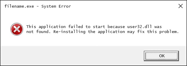 error-user32.dll
