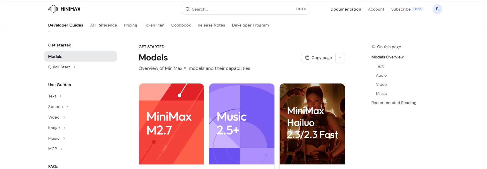 Minimax home page