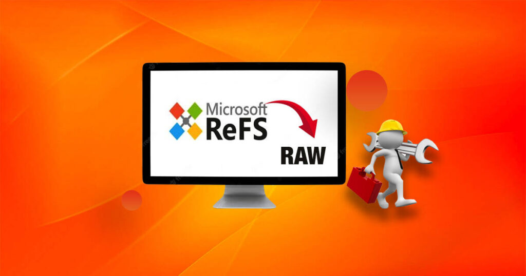 ReFS 磁碟區顯示為 RAW