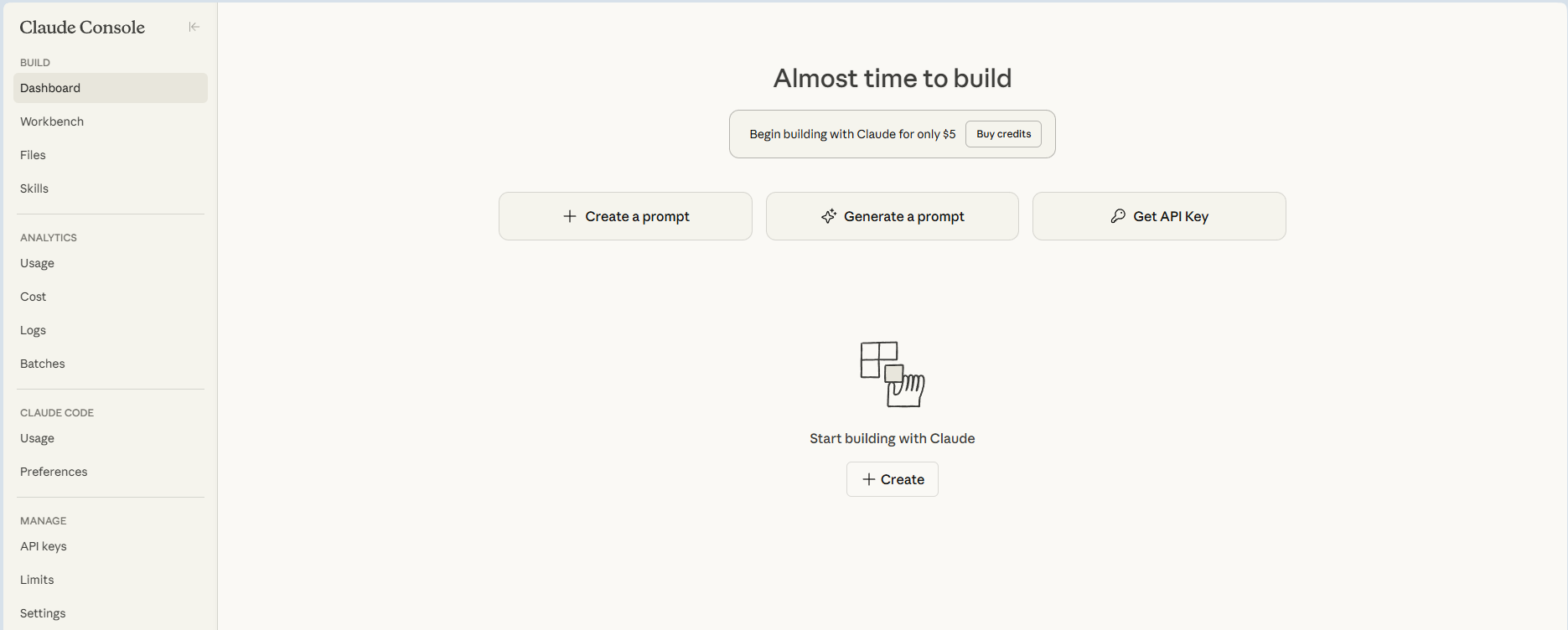 claude home page
