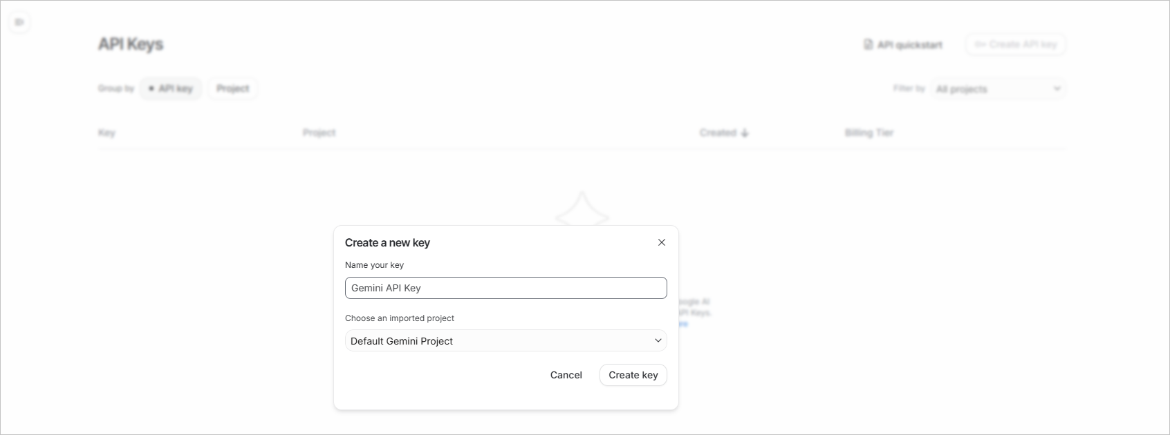 google ai studio-create api key 3