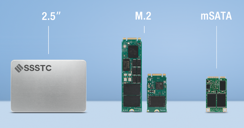 SSD三種不同外型